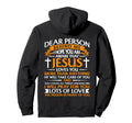 Dear Person Behind Me Christian Jesus Hoodie - Streetwear Style Unisex - T-Shirt, Sweatshirt, Hoodie