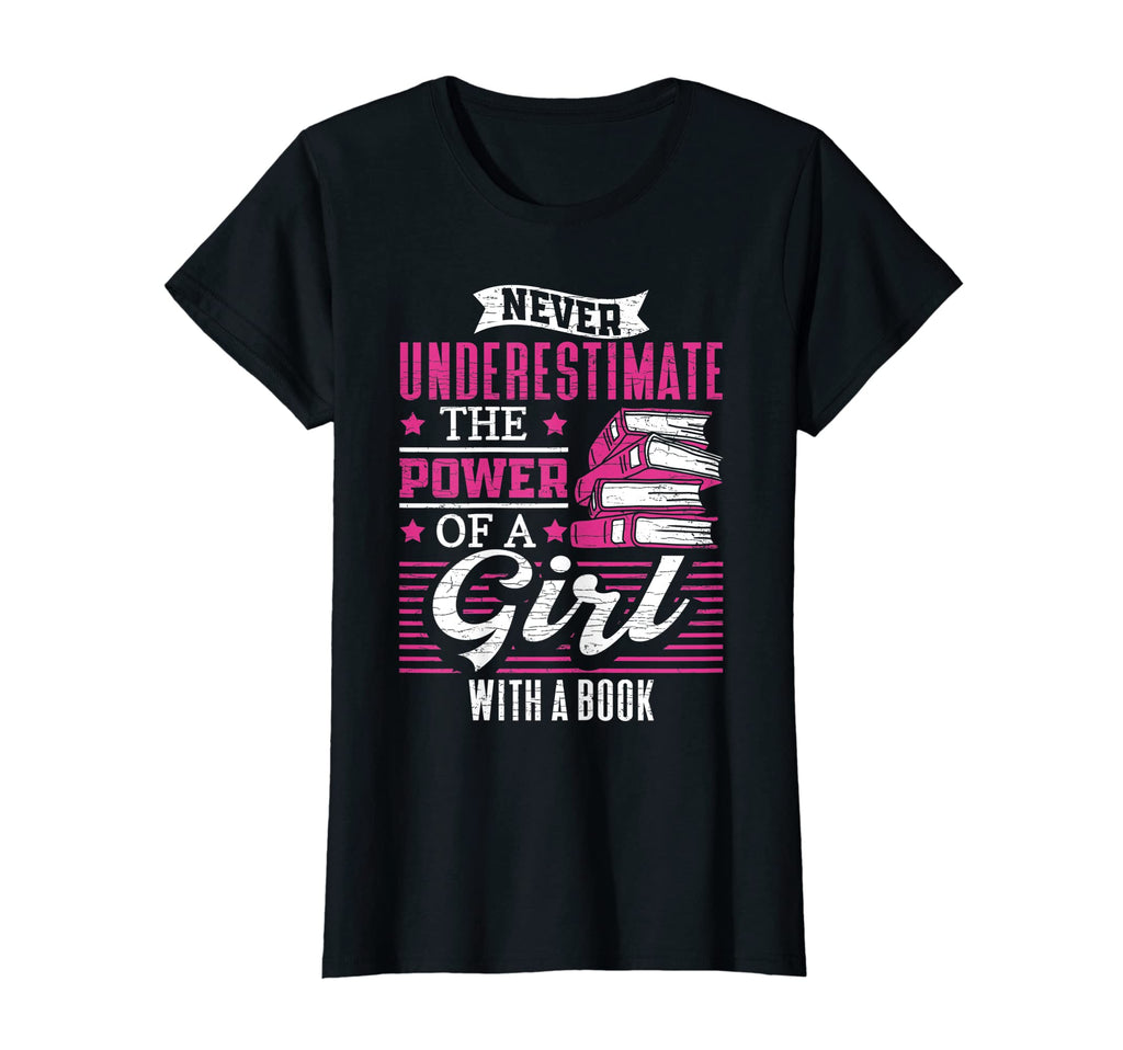 Never Underestimate Power Book T-Shirt - Minimalist Print Men Women - T-Shirt, Sweatshirt, Hoodie