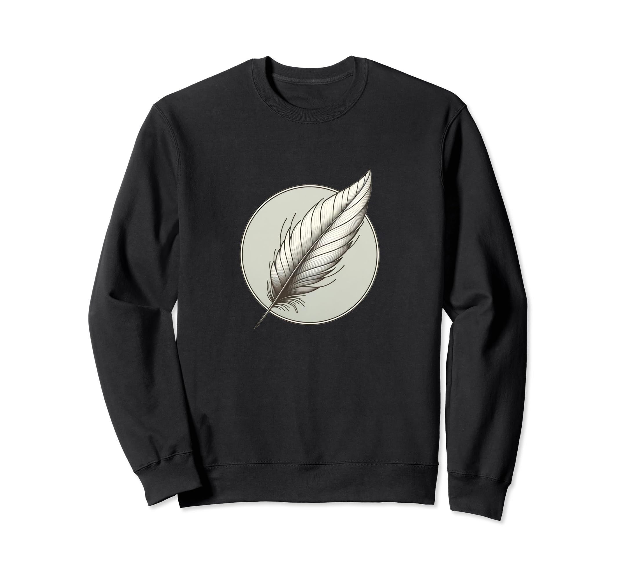 Writing Author Feather Sweatshirt - Minimalist Print Unisex - T-Shirt, Sweatshirt, Hoodie