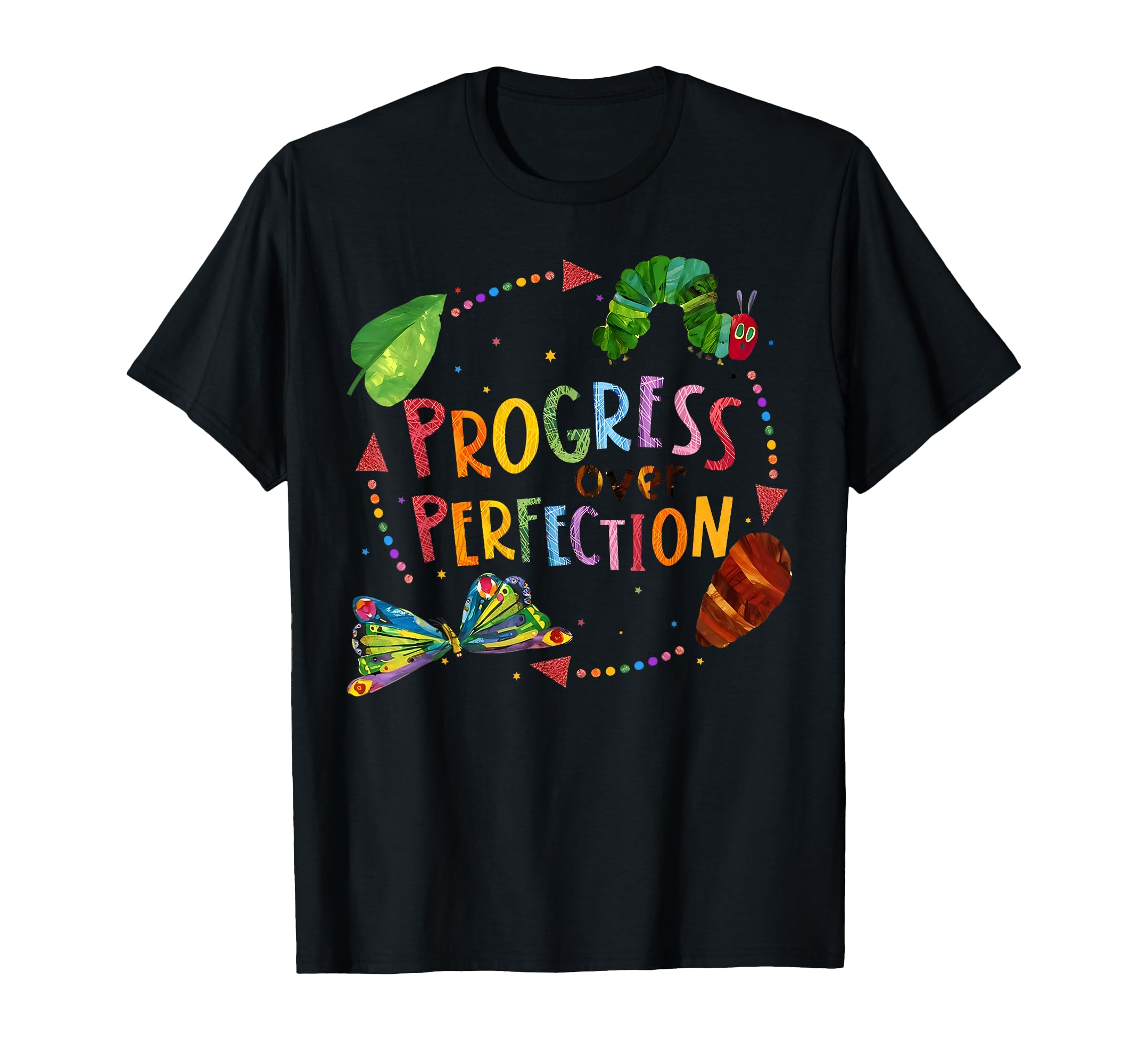 Progress Over Perfection Teacher T-Shirt - Novelty Apparel for Adults - T-Shirt, Sweatshirt, Hoodie