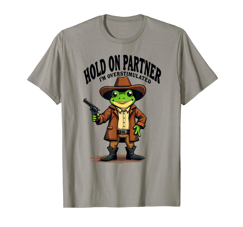 Cowboy Frog Rodeo Hold Partner Im T-Shirt - Unique Graphic Unisex - T-Shirt, Sweatshirt, Hoodie