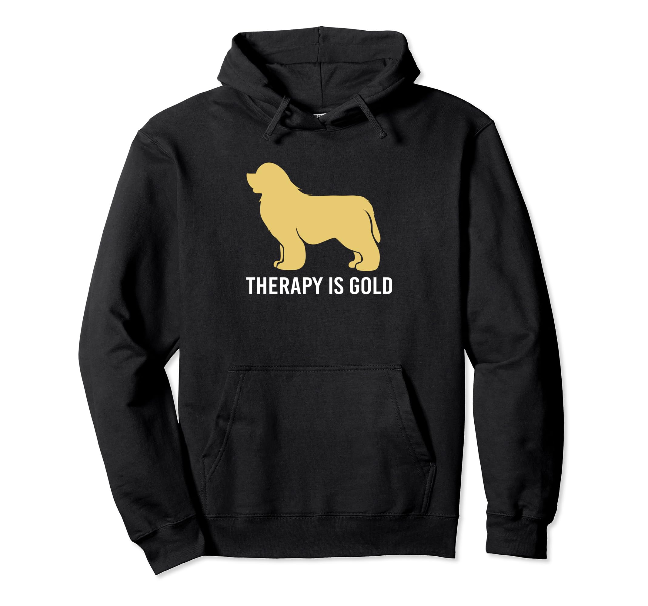 My Therapy Is Gold Golden Retriever Hoodie - Custom Art Print Unisex - T-Shirt, Sweatshirt, Hoodie