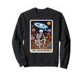 Overthinker Tarot Card Skeleton Sweatshirt - Fun Novelty Design for Adults - T-Shirt, Sweatshirt, Hoodie