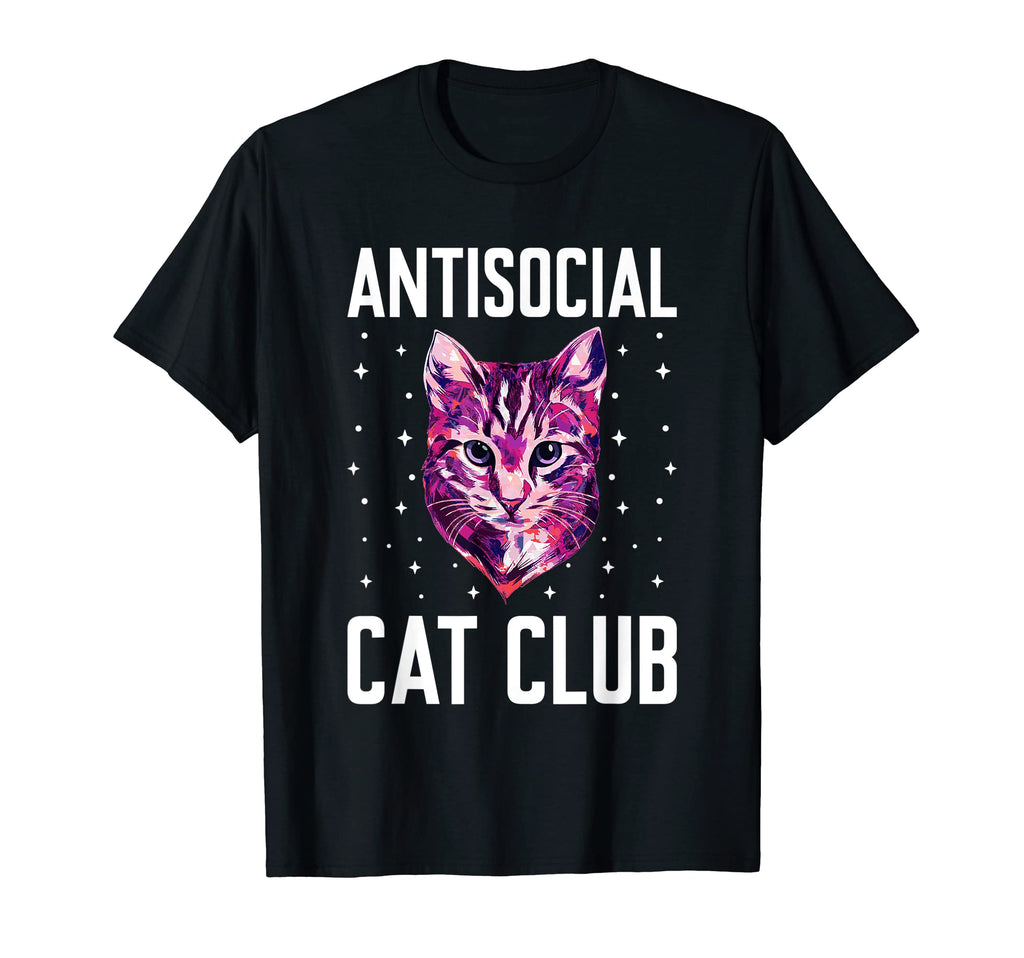 Antisocial Cat Club Introvert T-Shirt - Casual Everyday Wear for Adults - T-Shirt, Sweatshirt, Hoodie