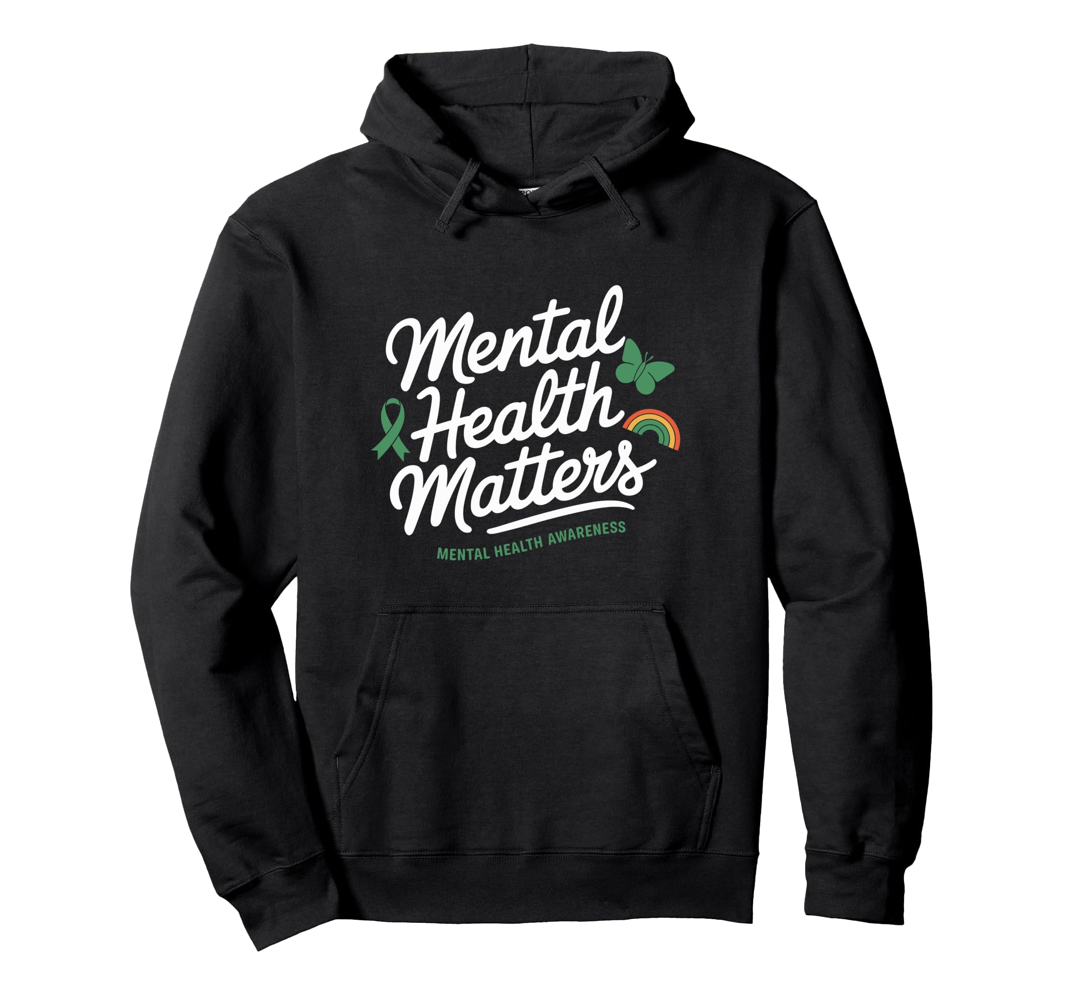 Mental Health Matters Mental Health Hoodie - Minimalist Print Unisex - T-Shirt, Sweatshirt, Hoodie