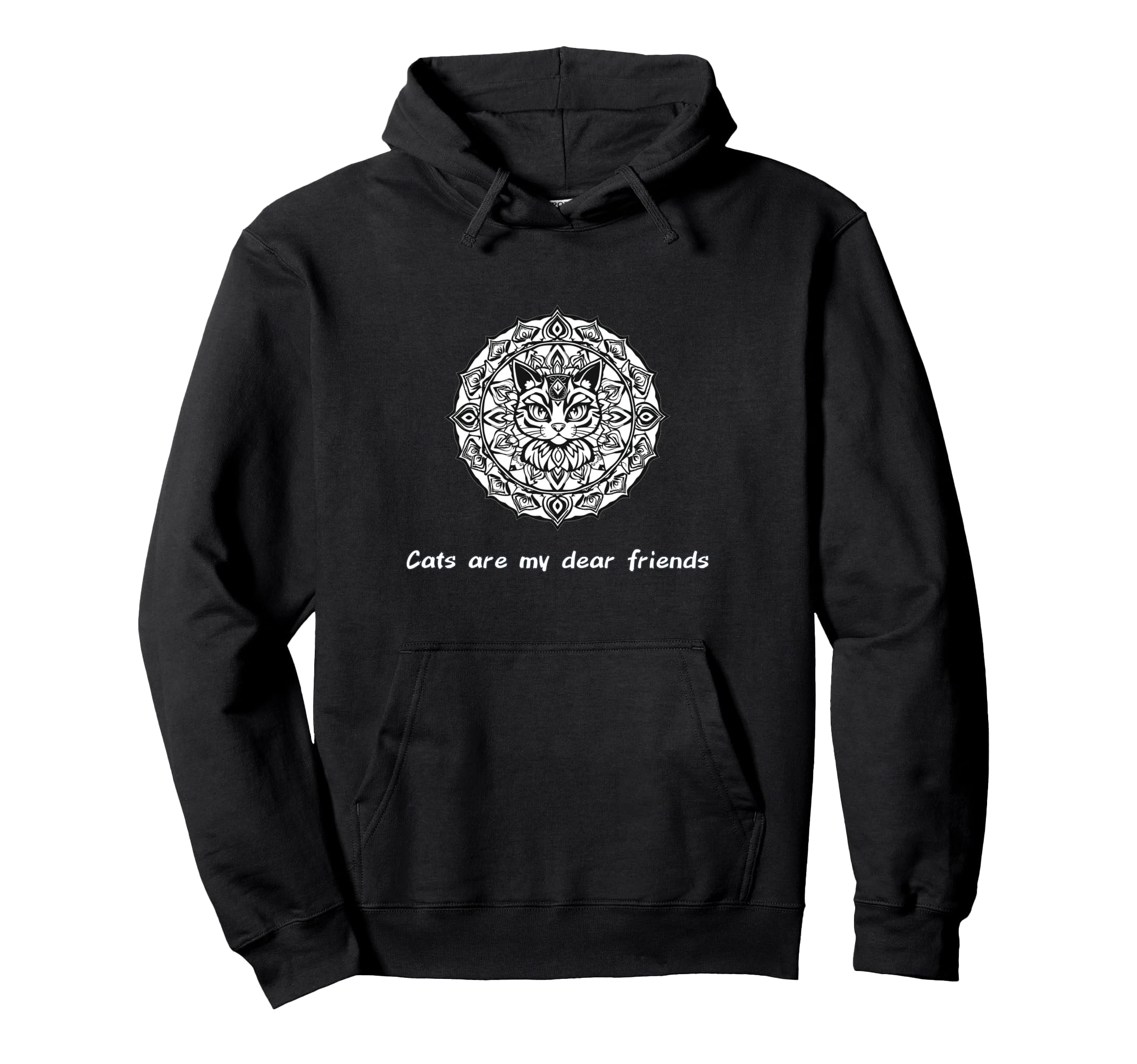 Cats Are My Best Friends Sacred Animals Hoodie - Trendy Graphic Unisex - T-Shirt, Sweatshirt, Hoodie