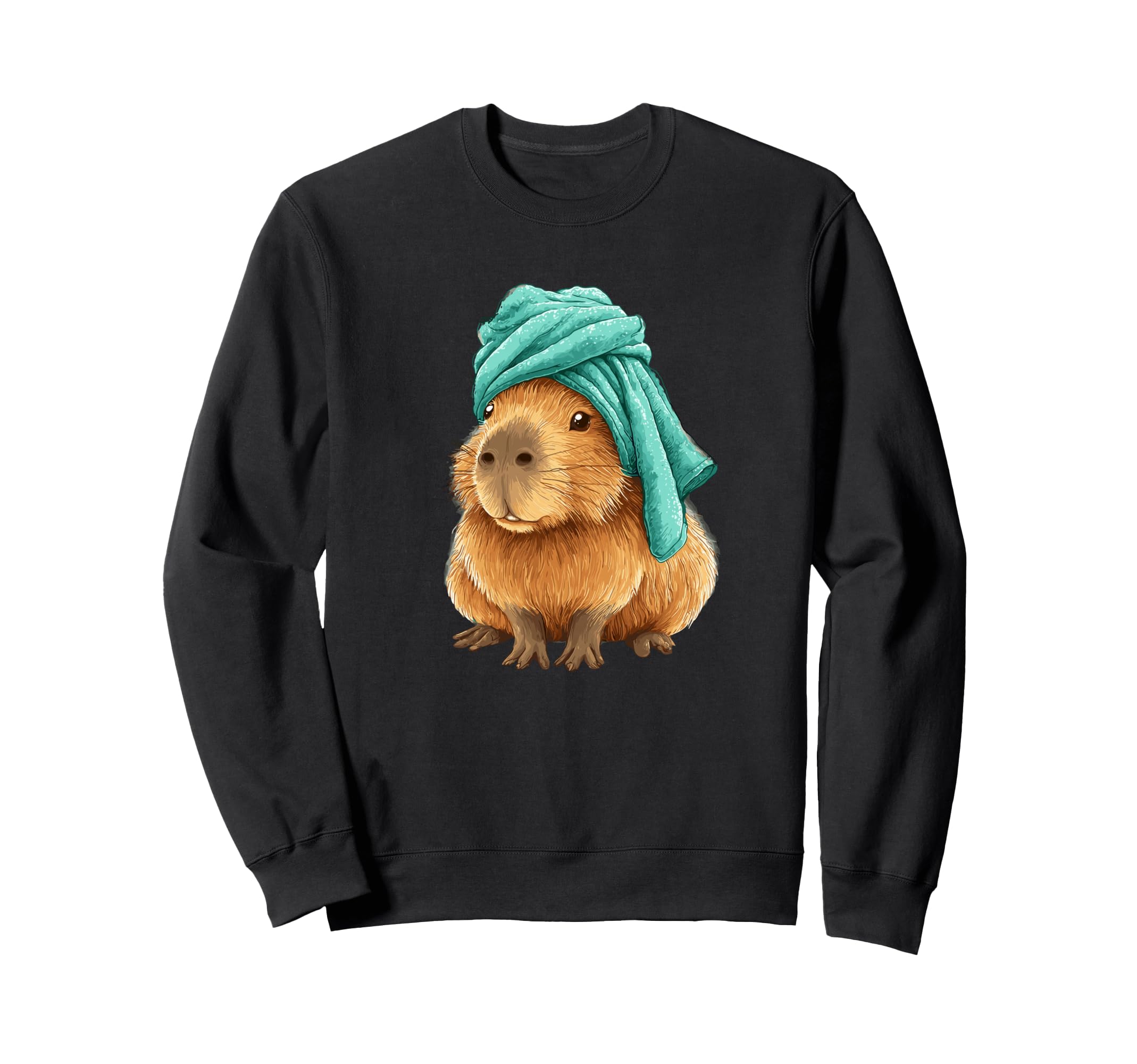 Capybara Spa Towel Turban Self Care Sweatshirt - Streetwear Style Unisex - T-Shirt, Sweatshirt, Hoodie
