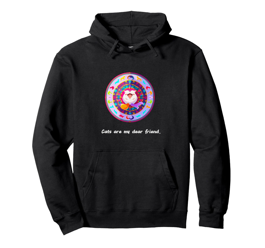 Cats Are My Best Friends Sacred Hoodie - Custom Art Print for Adults - T-Shirt, Sweatshirt, Hoodie