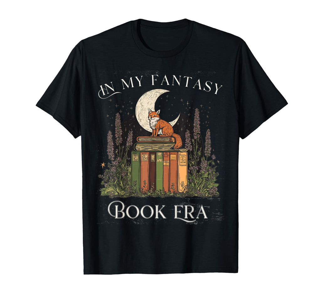 My Fantasy Era Book Lover Fox Art T-Shirt - Graphic Print for Adults - T-Shirt, Sweatshirt, Hoodie