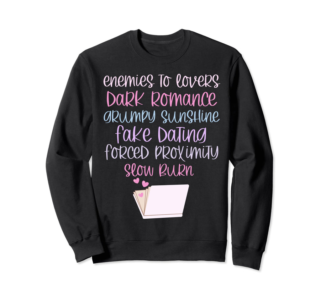 Bibliophile Romance Book Genre Sweatshirt - Aesthetic Graphic for Adults - T-Shirt, Sweatshirt, Hoodie