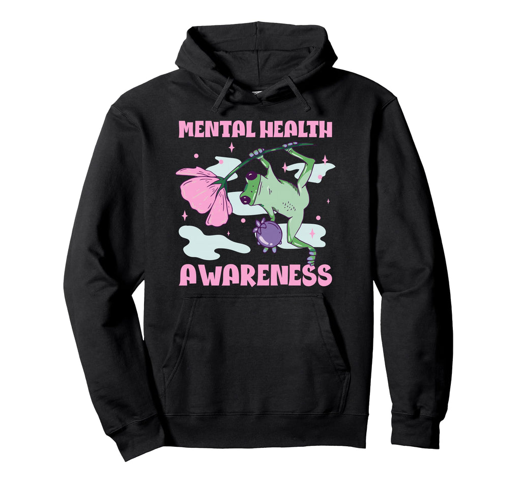 Mental Health Awareness Flower Hoodie - Casual Everyday Wear for Adults - T-Shirt, Sweatshirt, Hoodie