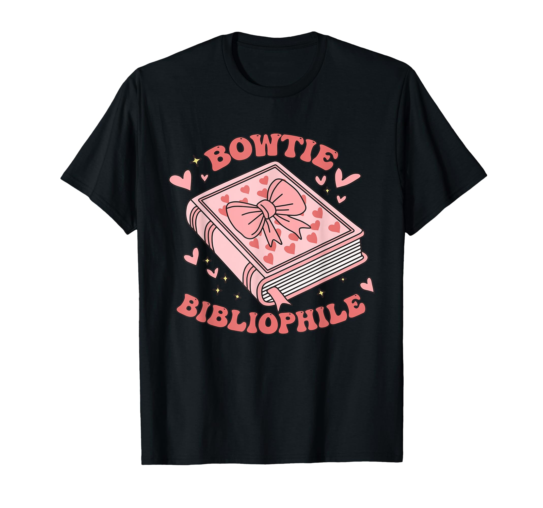 Bowtie Bibliophile Valentines Book T-Shirt - Graphic Print Unisex - T-Shirt, Sweatshirt, Hoodie