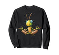 Meditation Grasshopper Yoga Pose Sweatshirt - Aesthetic Graphic Unisex - T-Shirt, Sweatshirt, Hoodie