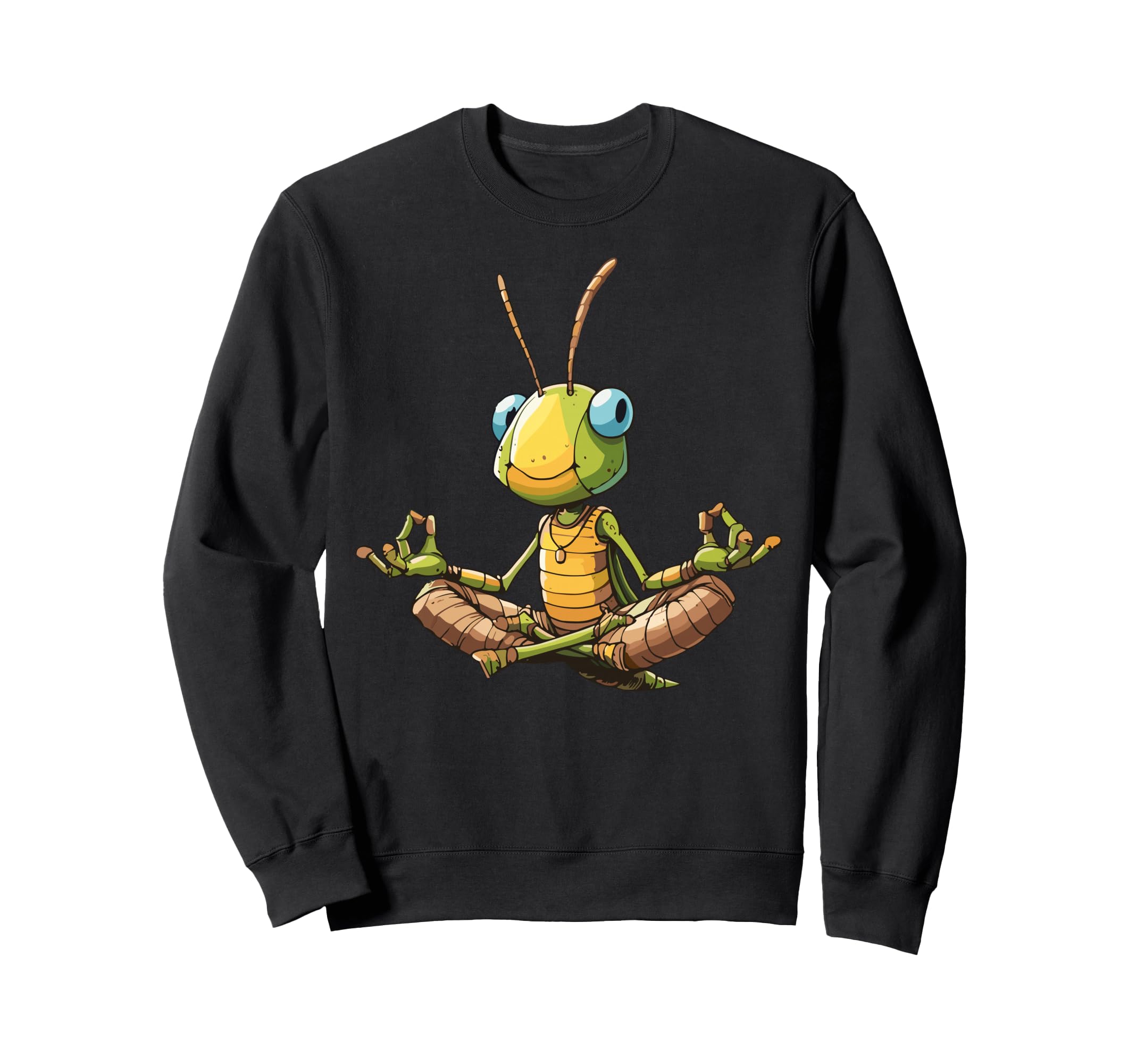 Meditation Grasshopper Yoga Pose Sweatshirt - Aesthetic Graphic Unisex - T-Shirt, Sweatshirt, Hoodie