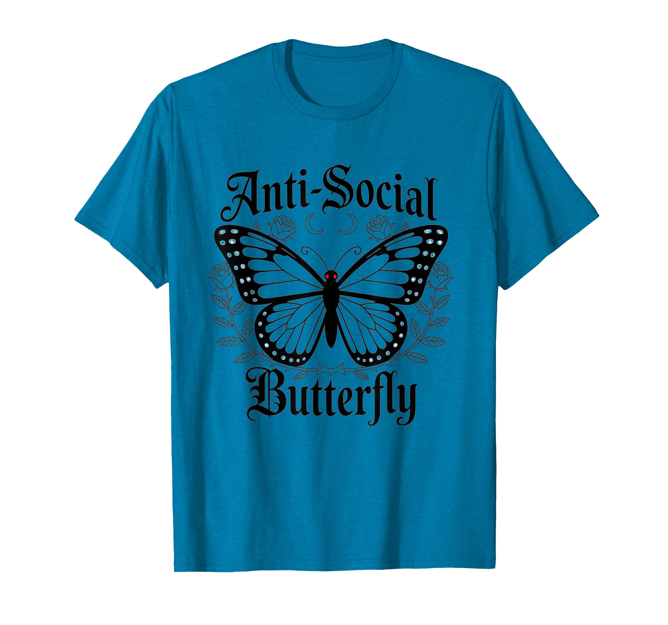 Antisocial Butterfly Gothic Aesthetic T-Shirt - Custom Art Print Unisex - T-Shirt, Sweatshirt, Hoodie