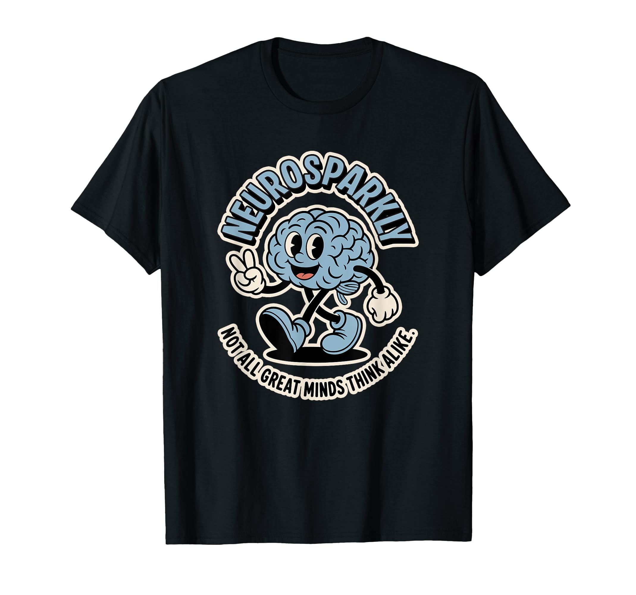 Neurosparkly Brain Neurodiversity T-Shirt - Novelty Apparel Men Women - T-Shirt, Sweatshirt, Hoodie