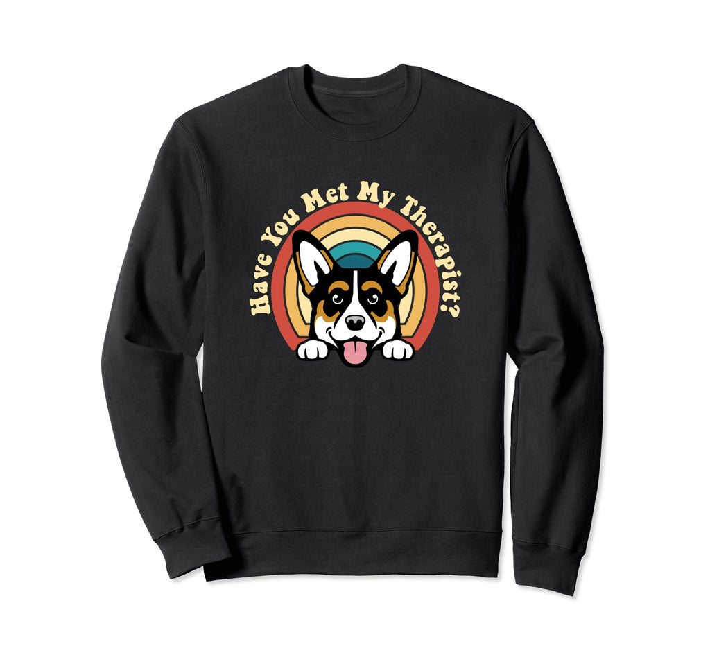 Emotional Support Therapy Dog Sweatshirt - Minimalist Print Men Women - T-Shirt, Sweatshirt, Hoodie