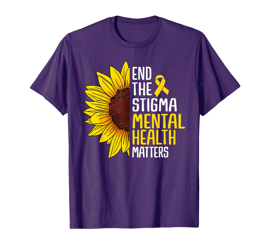End Stigma Mental Health Matters T-Shirt - Streetwear Style for Adults - T-Shirt, Sweatshirt, Hoodie