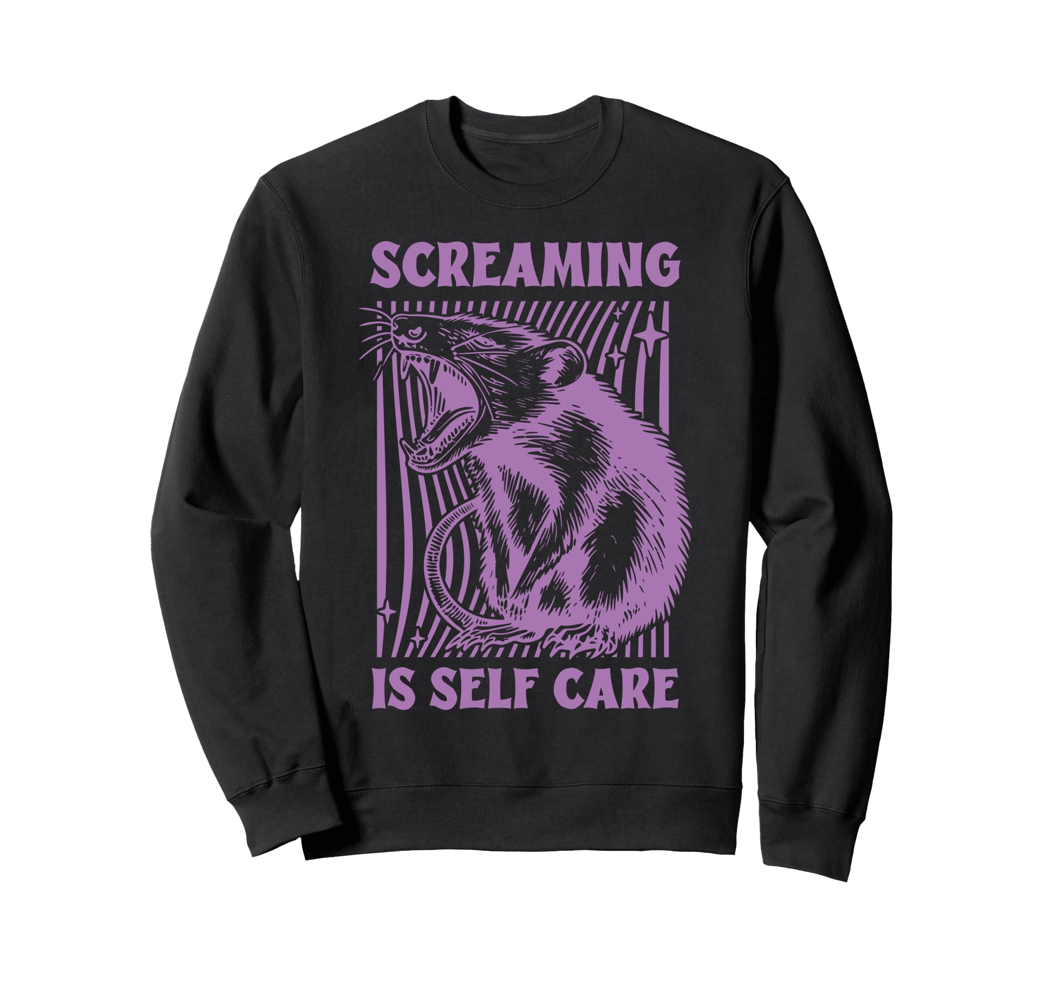 Screaming Is Self Care Empowering Sweatshirt - Streetwear Style Unisex - T-Shirt, Sweatshirt, Hoodie