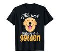 Best Therapy Is Golden Retriever Dog T-Shirt - Unique Graphic for Adults - T-Shirt, Sweatshirt, Hoodie