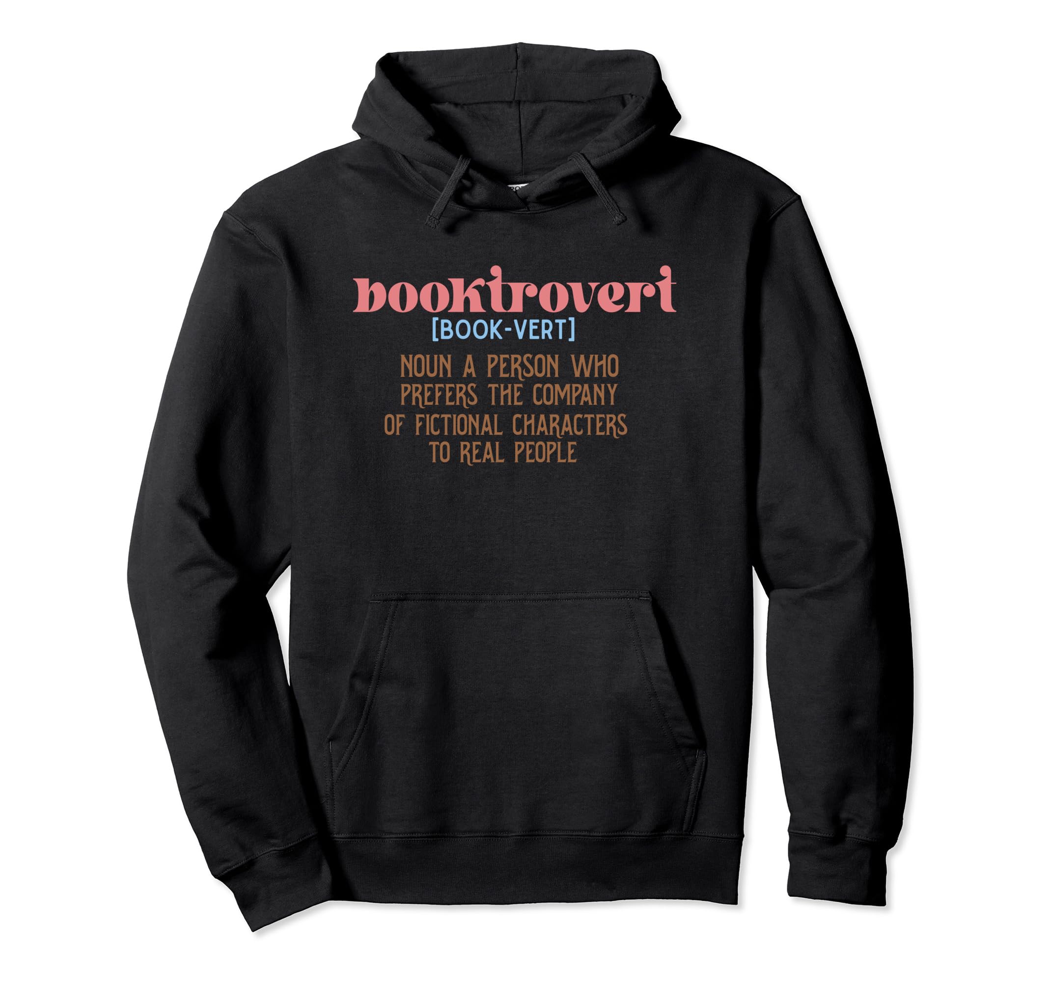 Booktrovert Funny Book Lovers Hoodie - Casual Everyday Wear for Adults - T-Shirt, Sweatshirt, Hoodie