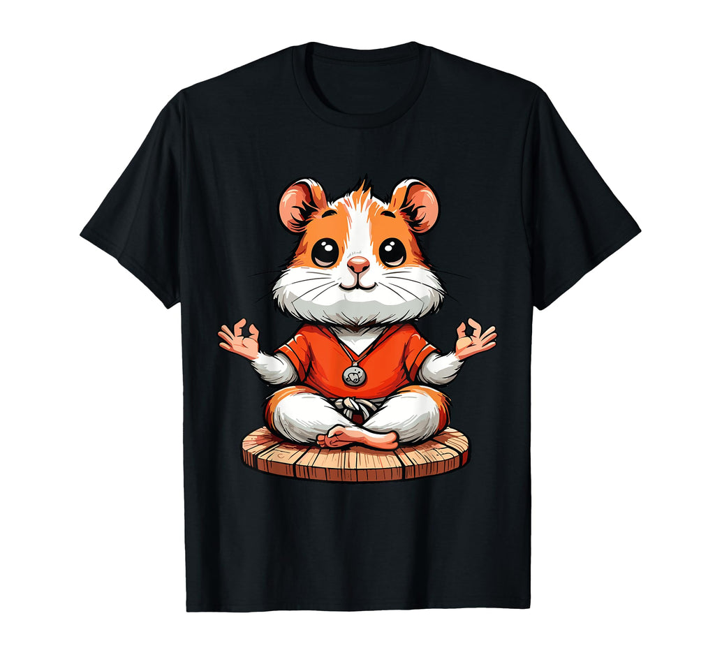 Meditation Hamster Yoga Pose T-Shirt - Streetwear Style for Adults - T-Shirt, Sweatshirt, Hoodie