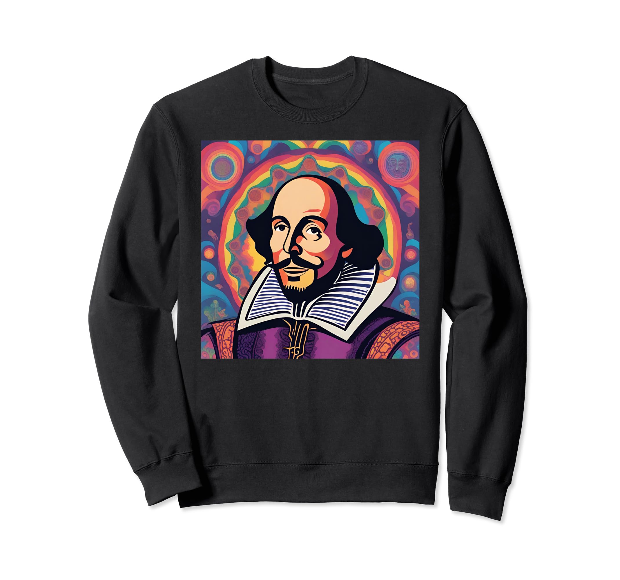 Psychedelic William Sweatshirt - Casual Everyday Wear Men Women - T-Shirt, Sweatshirt, Hoodie