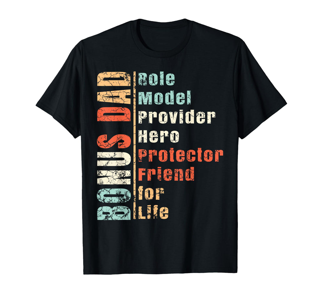 Step Dad Gift Best Bonus Dad T-Shirt - Casual Everyday Wear for Adults - T-Shirt, Sweatshirt, Hoodie