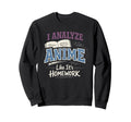 Anime Anxiety Overthinking Weeb Sweatshirt - Aesthetic Graphic for Adults - T-Shirt, Sweatshirt, Hoodie