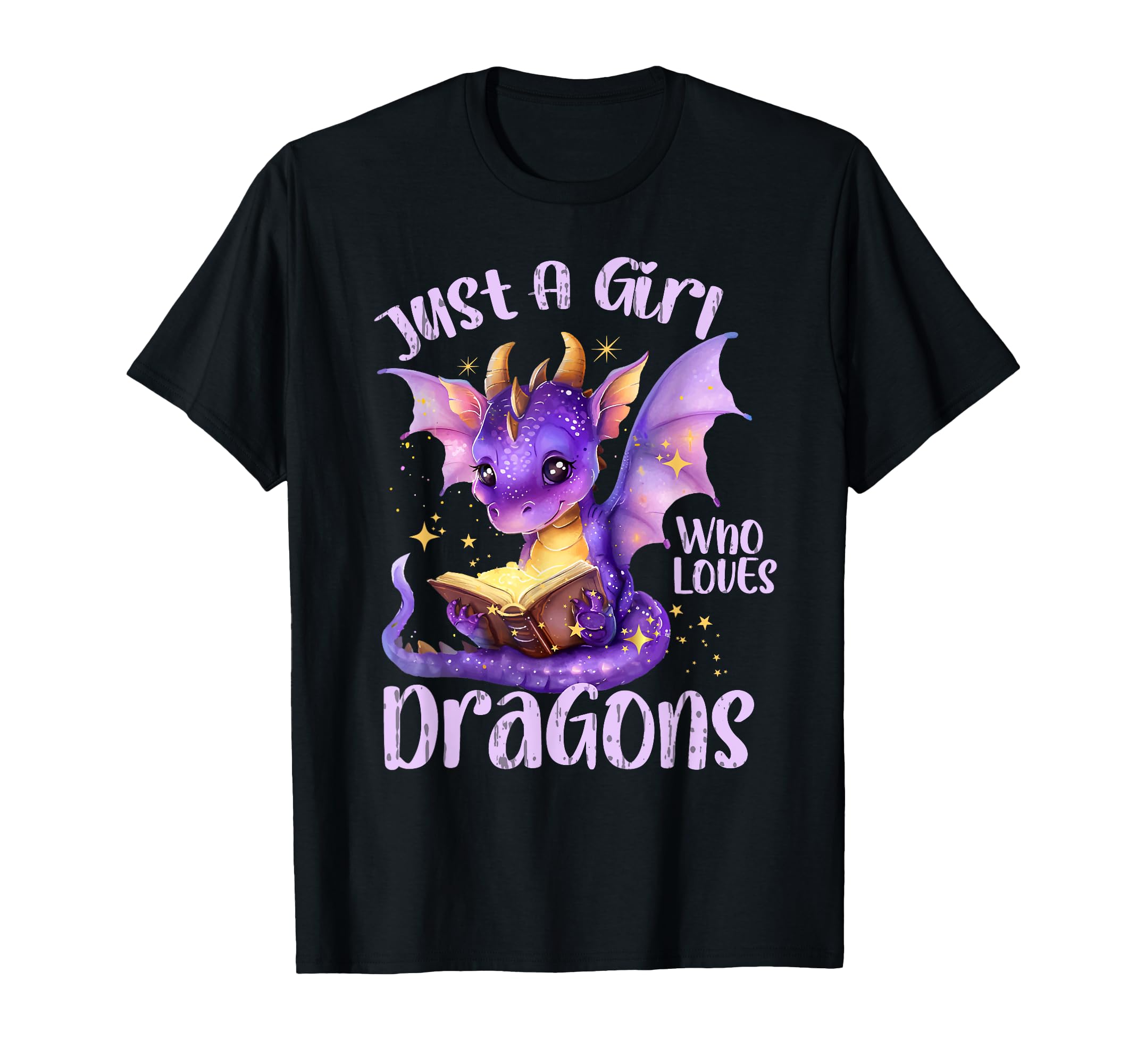 Just Who Loves Dragons Books Bookworm T-Shirt - Novelty Apparel Men Women - T-Shirt, Sweatshirt, Hoodie