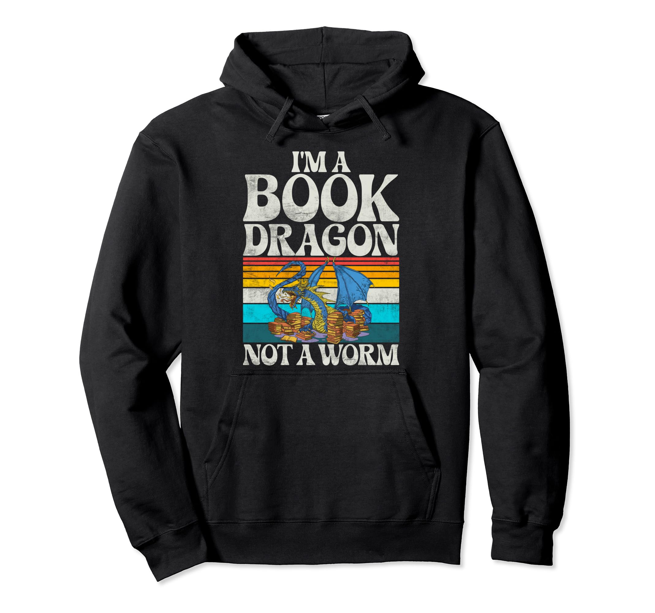 Im Book Dragon Not Worm Dragon Hoodie - Custom Art Print Unisex - T-Shirt, Sweatshirt, Hoodie