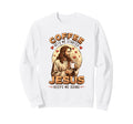 Coffee Gets Me Started Jesus Sweatshirt - Casual Everyday Wear Men Women - T-Shirt, Sweatshirt, Hoodie