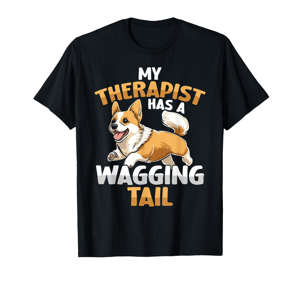 Corgi Therapy Service Dog T-Shirt - Fun Novelty Design Unisex - T-Shirt, Sweatshirt, Hoodie