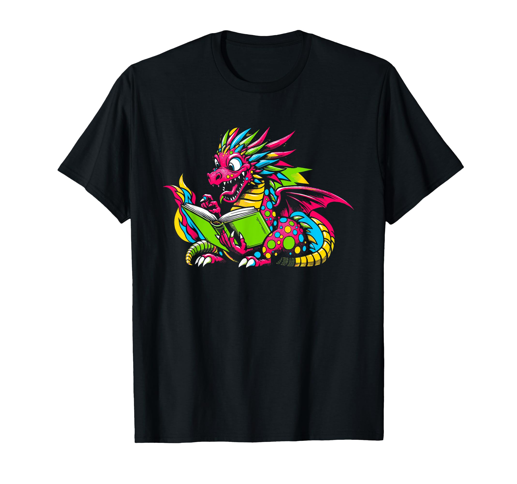 Dragon Reading Book Books Bookworm T-Shirt - Novelty Apparel Men Women - T-Shirt, Sweatshirt, Hoodie