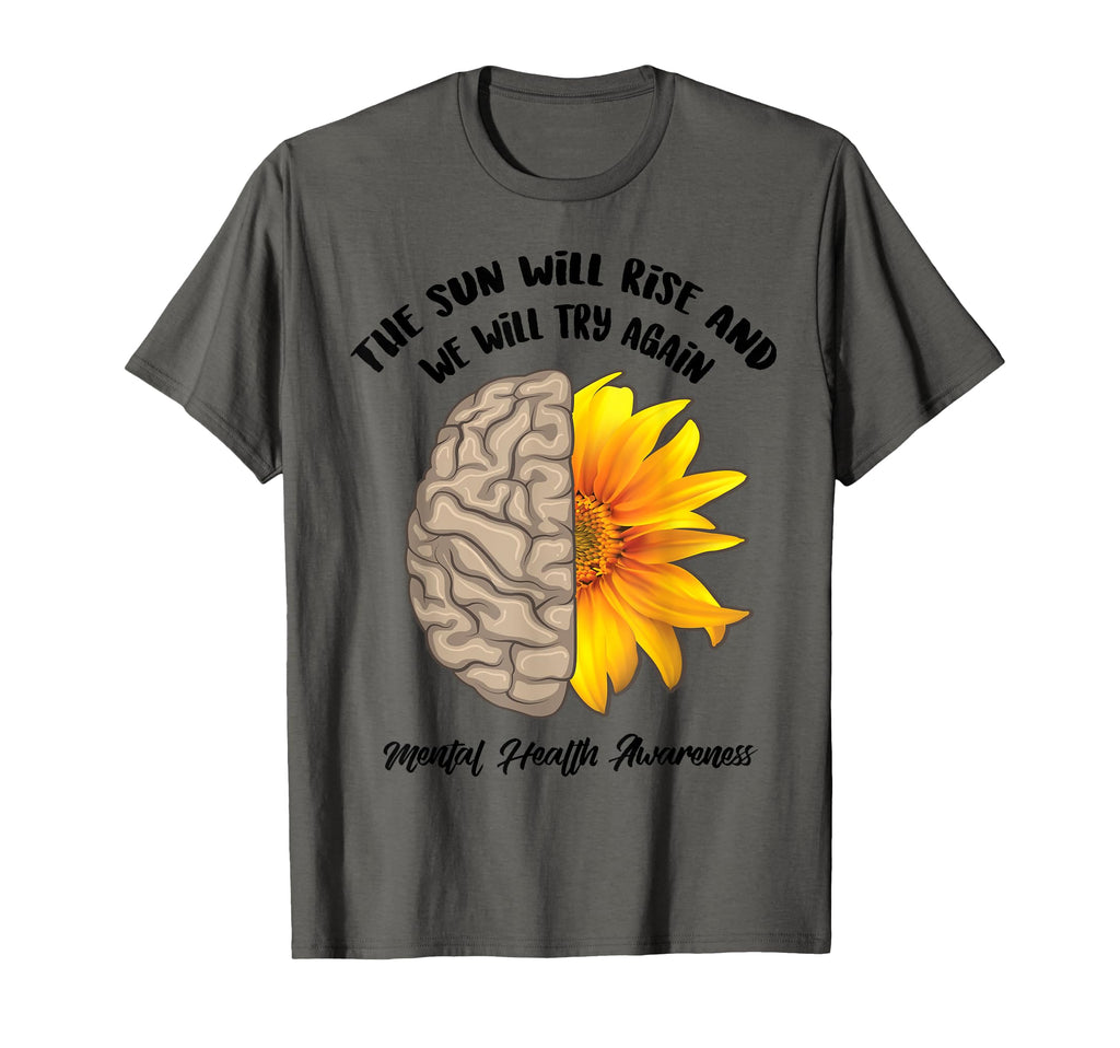 Sun Will Rise And We Will Try Again T-Shirt - Minimalist Print Unisex - T-Shirt, Sweatshirt, Hoodie