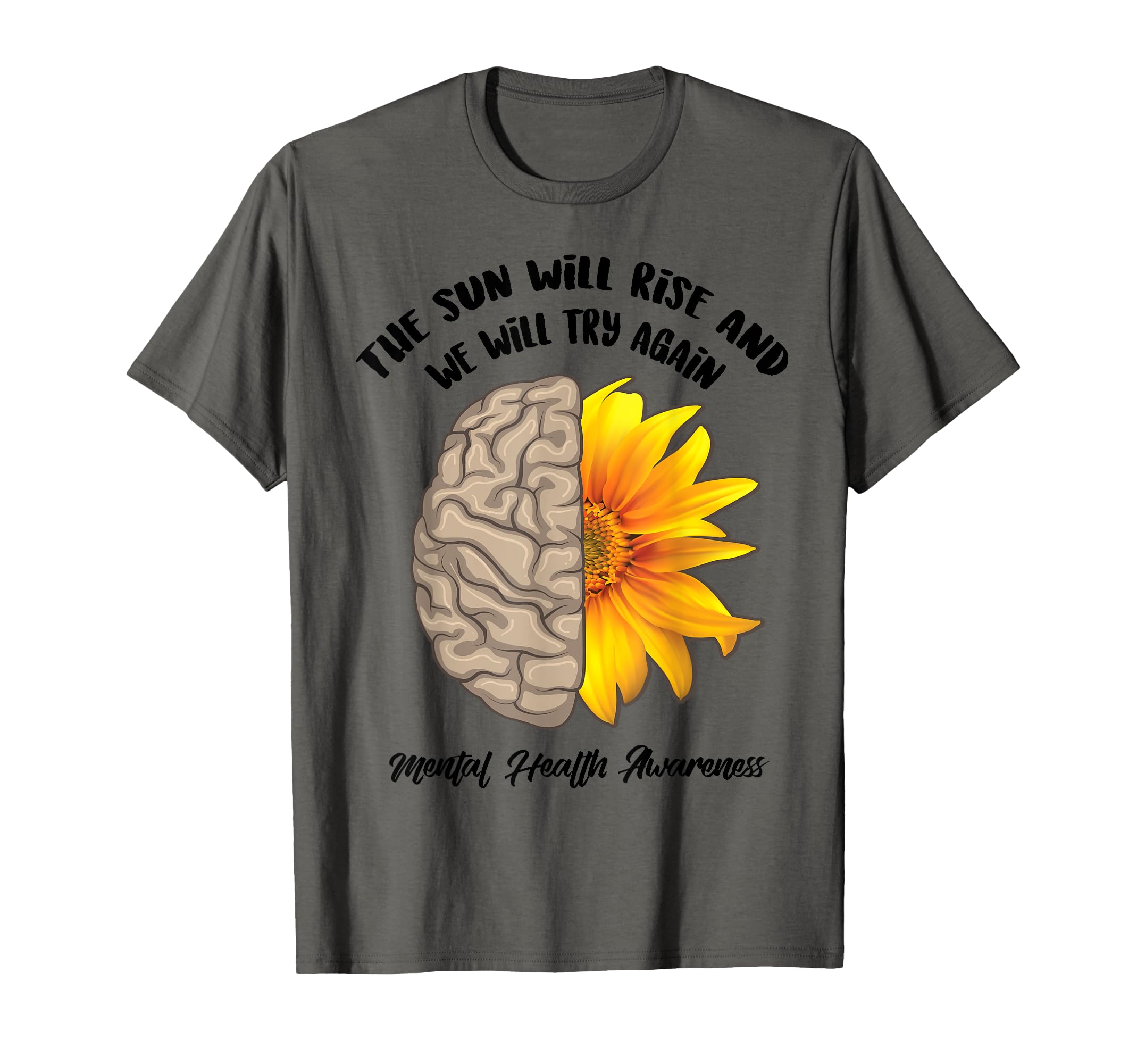 Sun Will Rise And We Will Try Again T-Shirt - Minimalist Print Unisex - T-Shirt, Sweatshirt, Hoodie