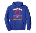 Service Dog Human Emotional Support Hoodie - Fun Novelty Design Unisex - T-Shirt, Sweatshirt, Hoodie