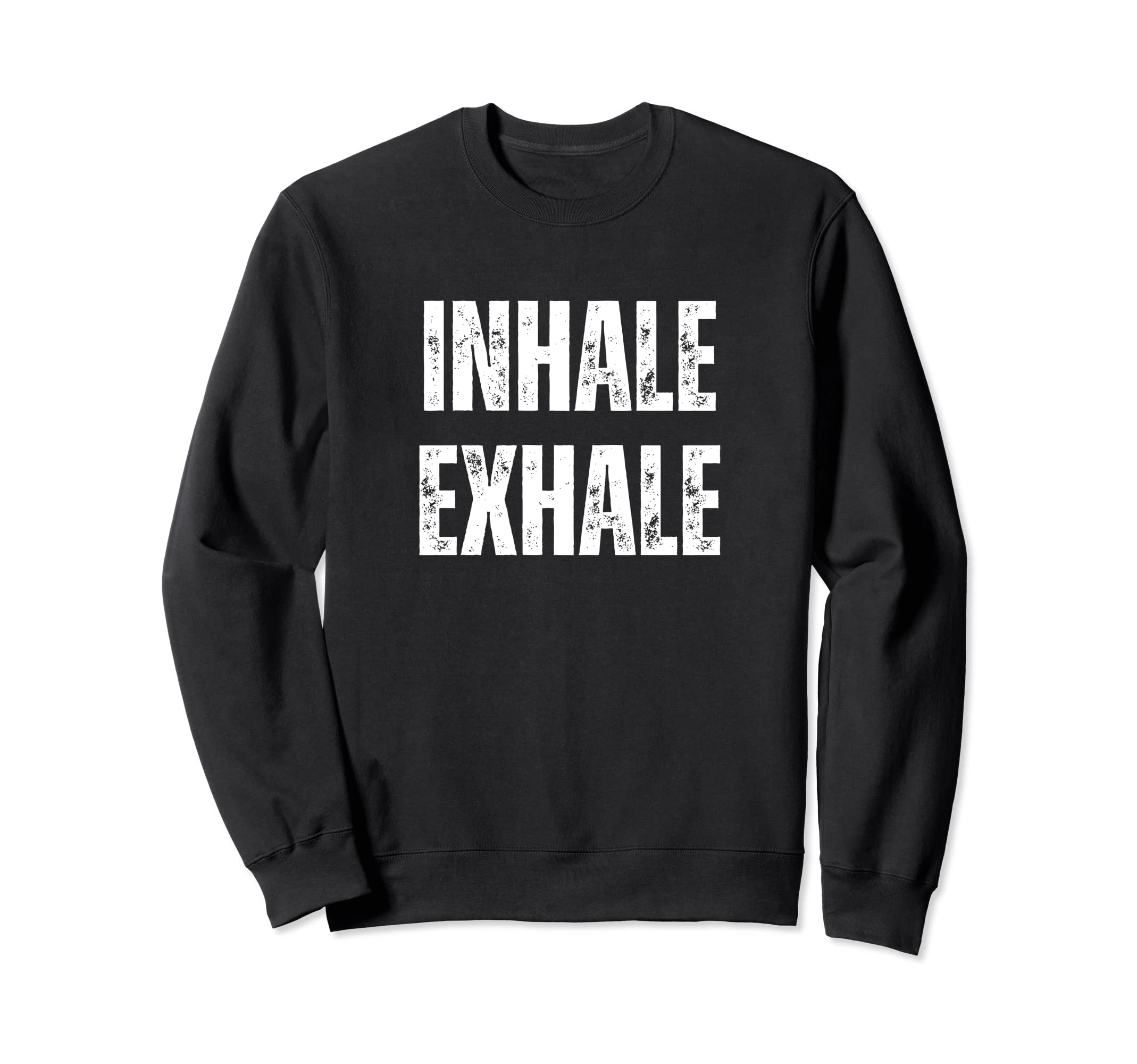 Inhale Exhale Breathwork White Sweatshirt - Custom Art Print for Adults - T-Shirt, Sweatshirt, Hoodie