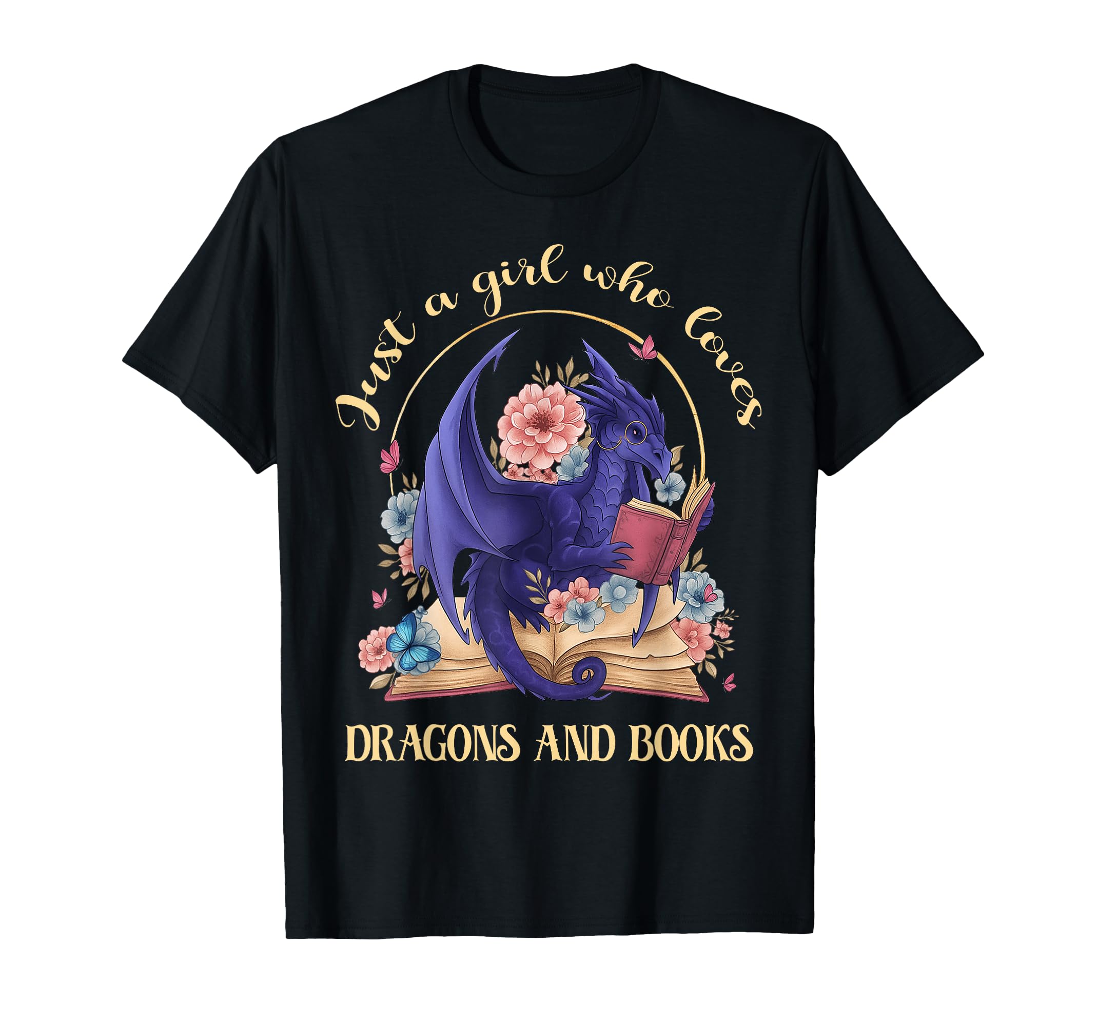 Just Who Loves Dragons And Books T-Shirt - Streetwear Style for Adults - T-Shirt, Sweatshirt, Hoodie