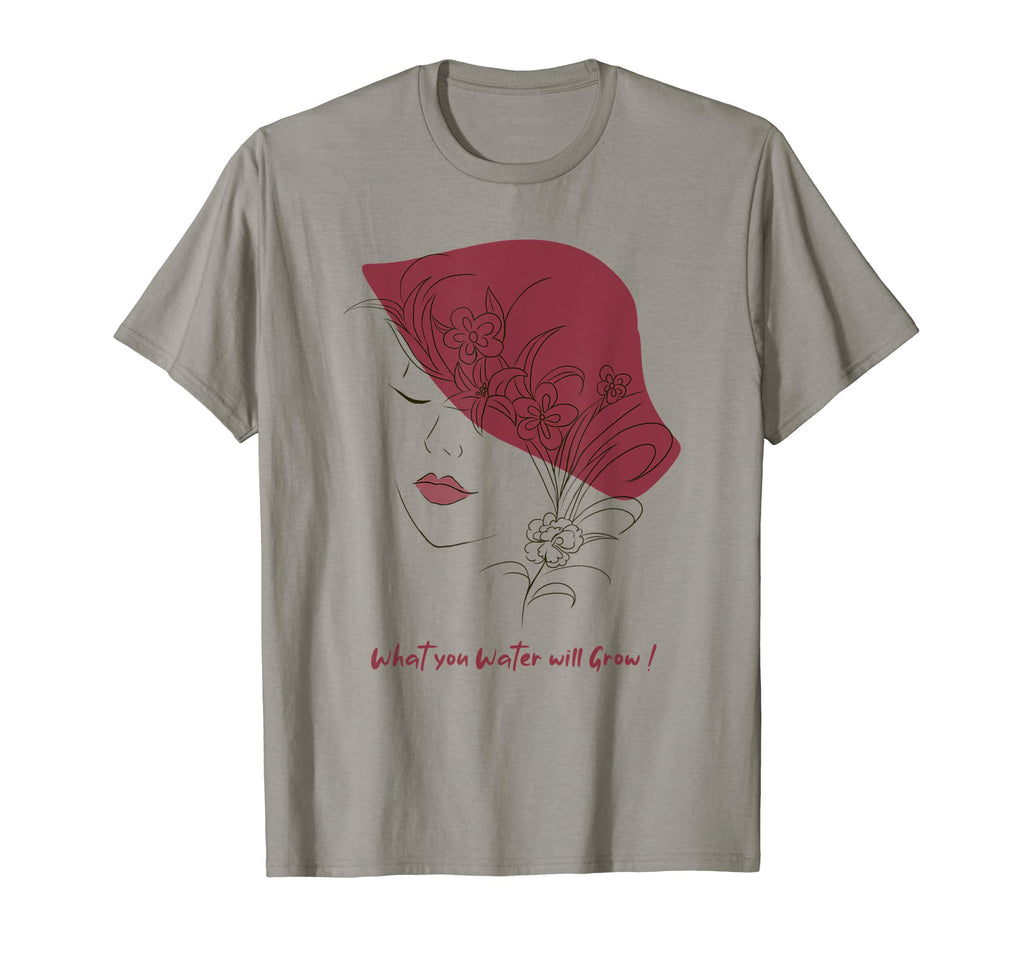 What You Water Will Grow Floral T-Shirt - Aesthetic Graphic for Adults - T-Shirt, Sweatshirt, Hoodie