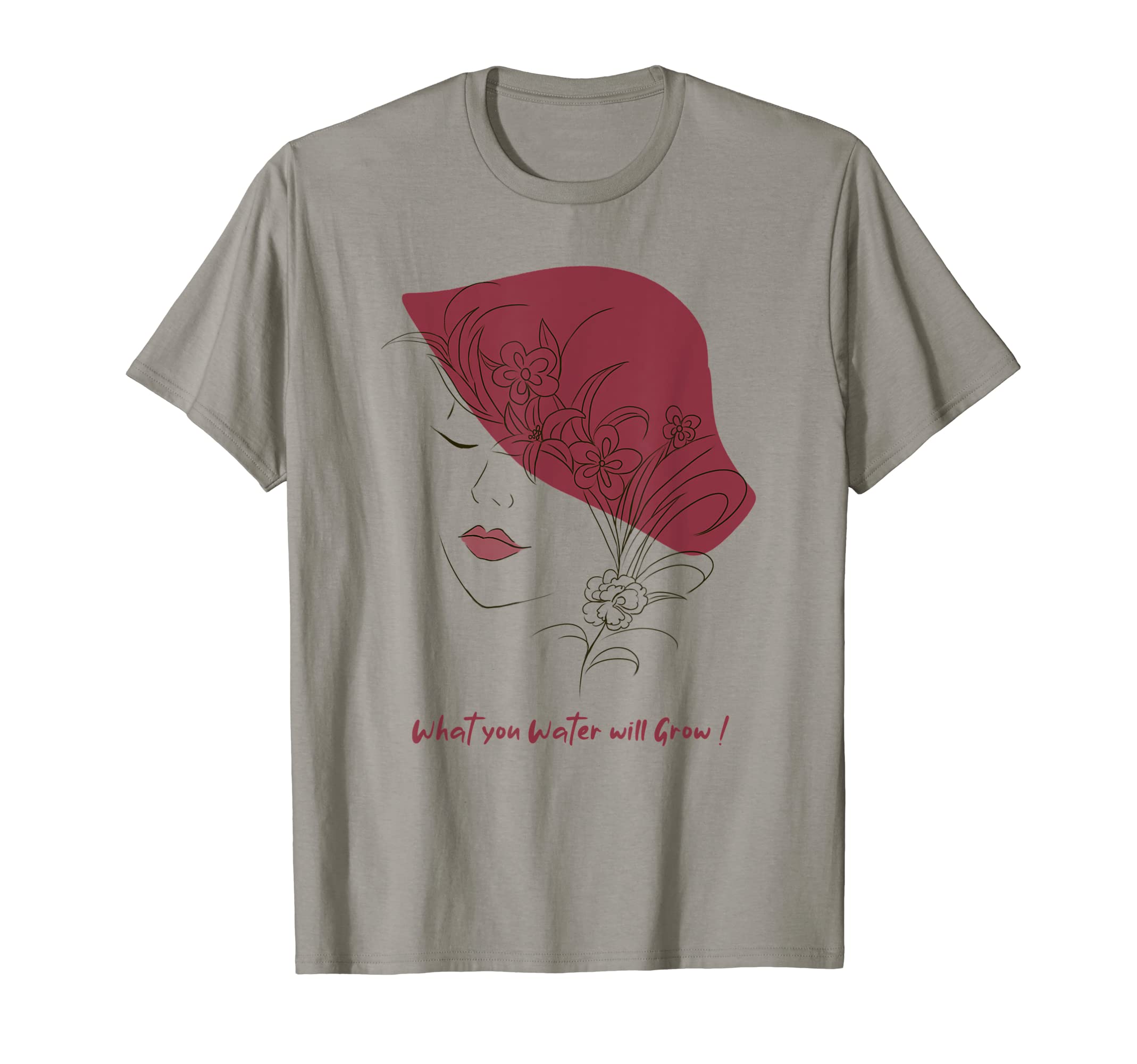 What You Water Will Grow Floral T-Shirt - Aesthetic Graphic for Adults - T-Shirt, Sweatshirt, Hoodie