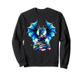 Funny Bookworm Book Dragon Book Sweatshirt - Streetwear Style Unisex - T-Shirt, Sweatshirt, Hoodie