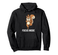 Funny Squirrel Yoga Focus Mode Hoodie - Casual Everyday Wear Unisex - T-Shirt, Sweatshirt, Hoodie