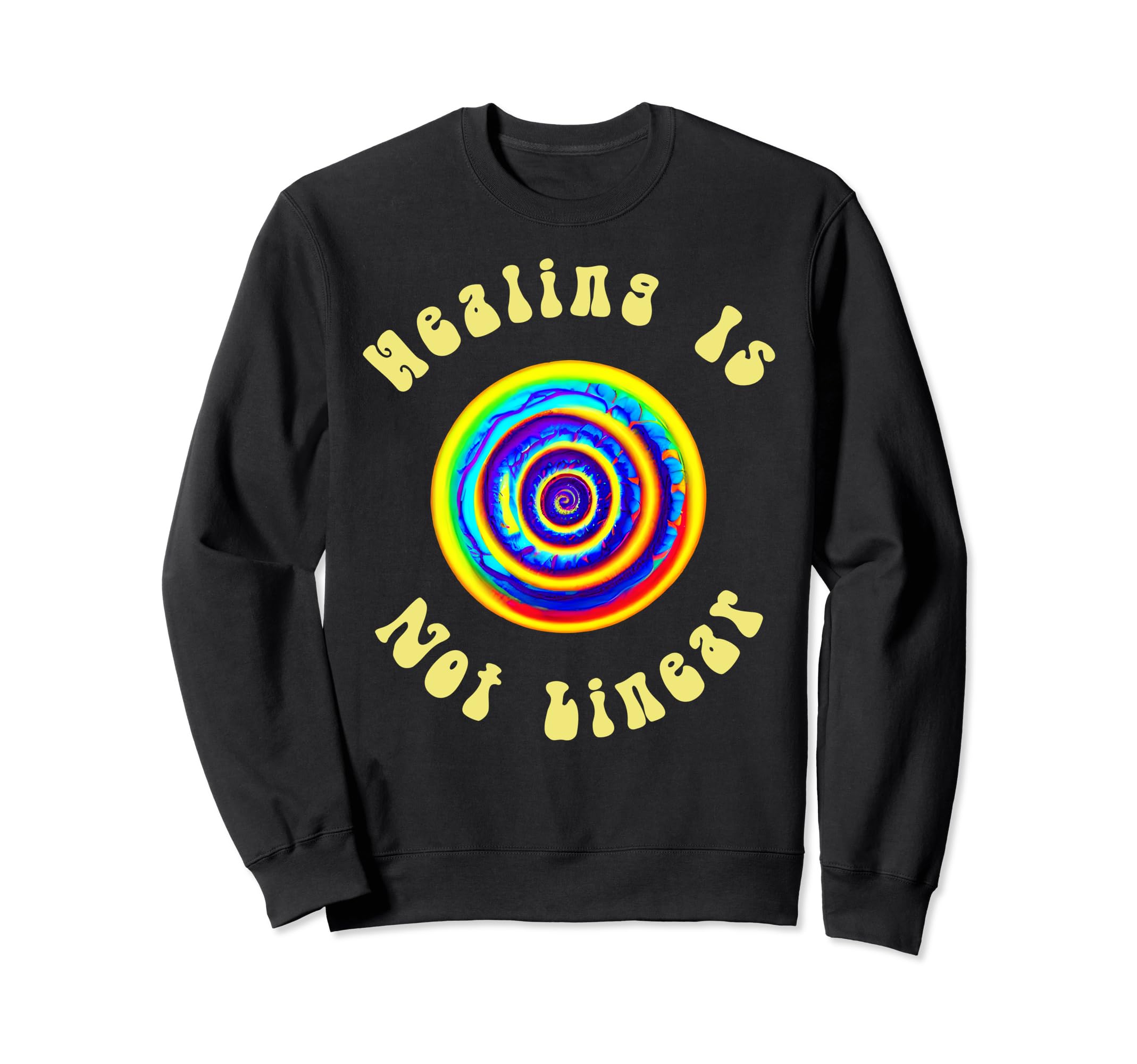 Healing Is Not Linear Mental Health Sweatshirt - Novelty Apparel for Adults - T-Shirt, Sweatshirt, Hoodie