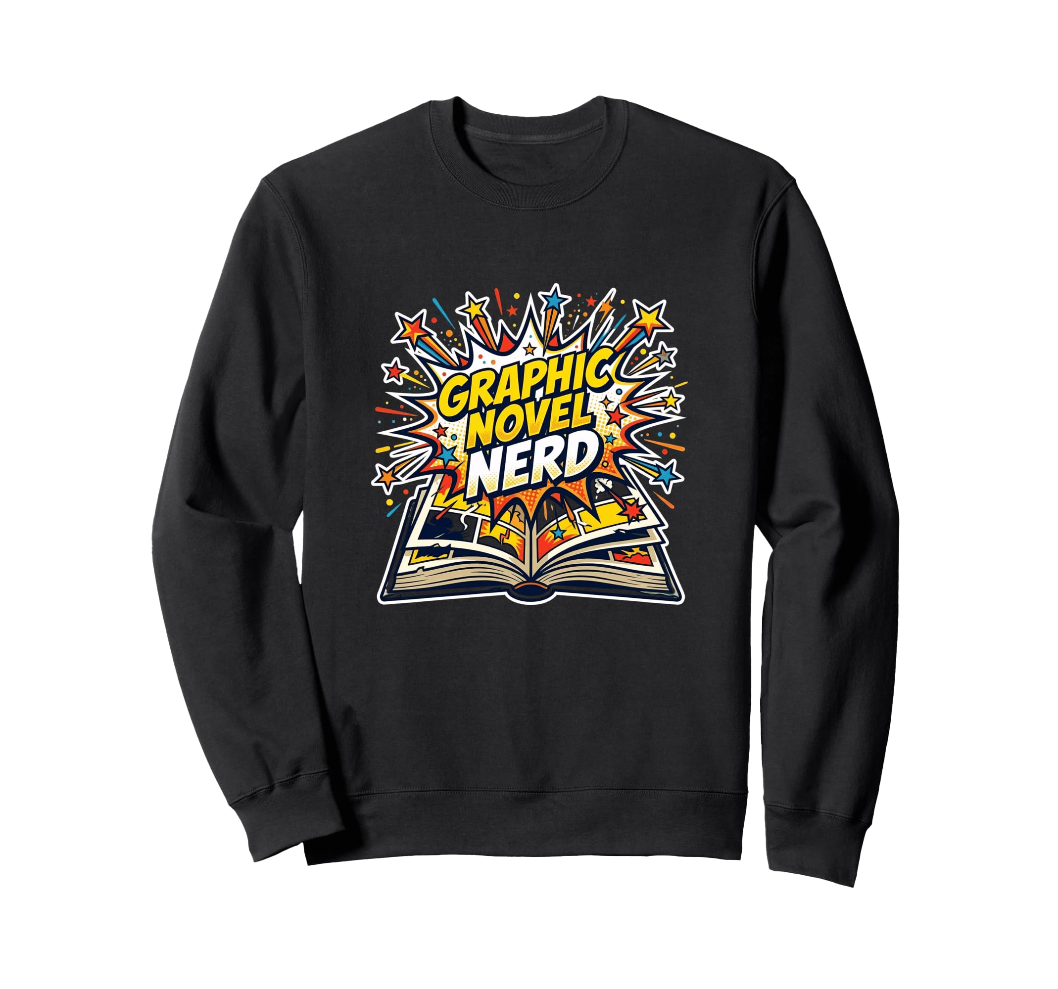 Novel Nerd Comic Book Fan Reader Sweatshirt - Custom Art Print Unisex - T-Shirt, Sweatshirt, Hoodie