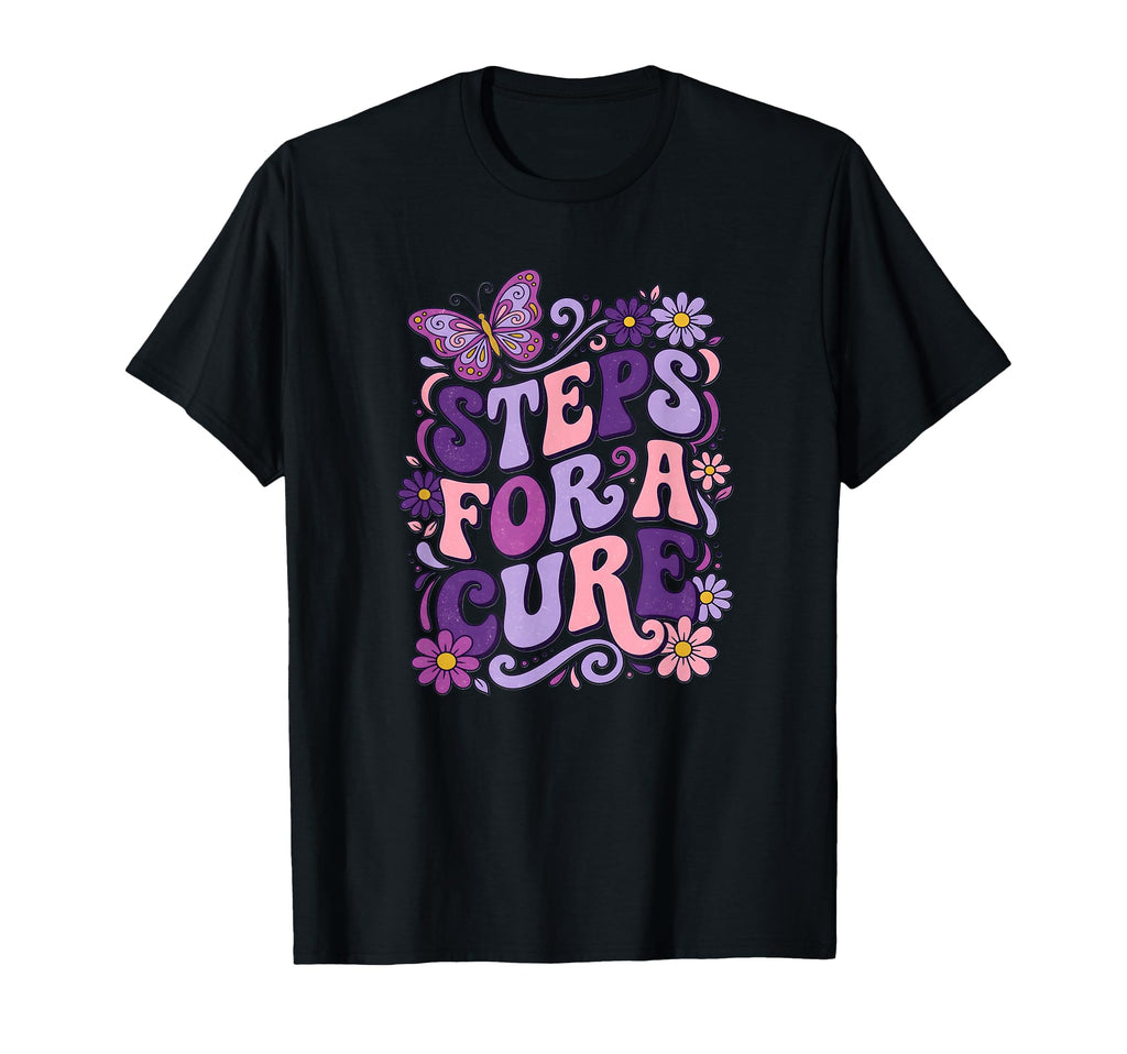 Lupus Awareness Steps Cure Purple T-Shirt - Streetwear Style Unisex - T-Shirt, Sweatshirt, Hoodie
