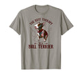 Best Therapy Is Bull Terrier Dog T-Shirt - Custom Art Print Men Women - T-Shirt, Sweatshirt, Hoodie