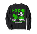 No One This Family Fights Alone I Sweatshirt - Trendy Graphic Unisex - T-Shirt, Sweatshirt, Hoodie