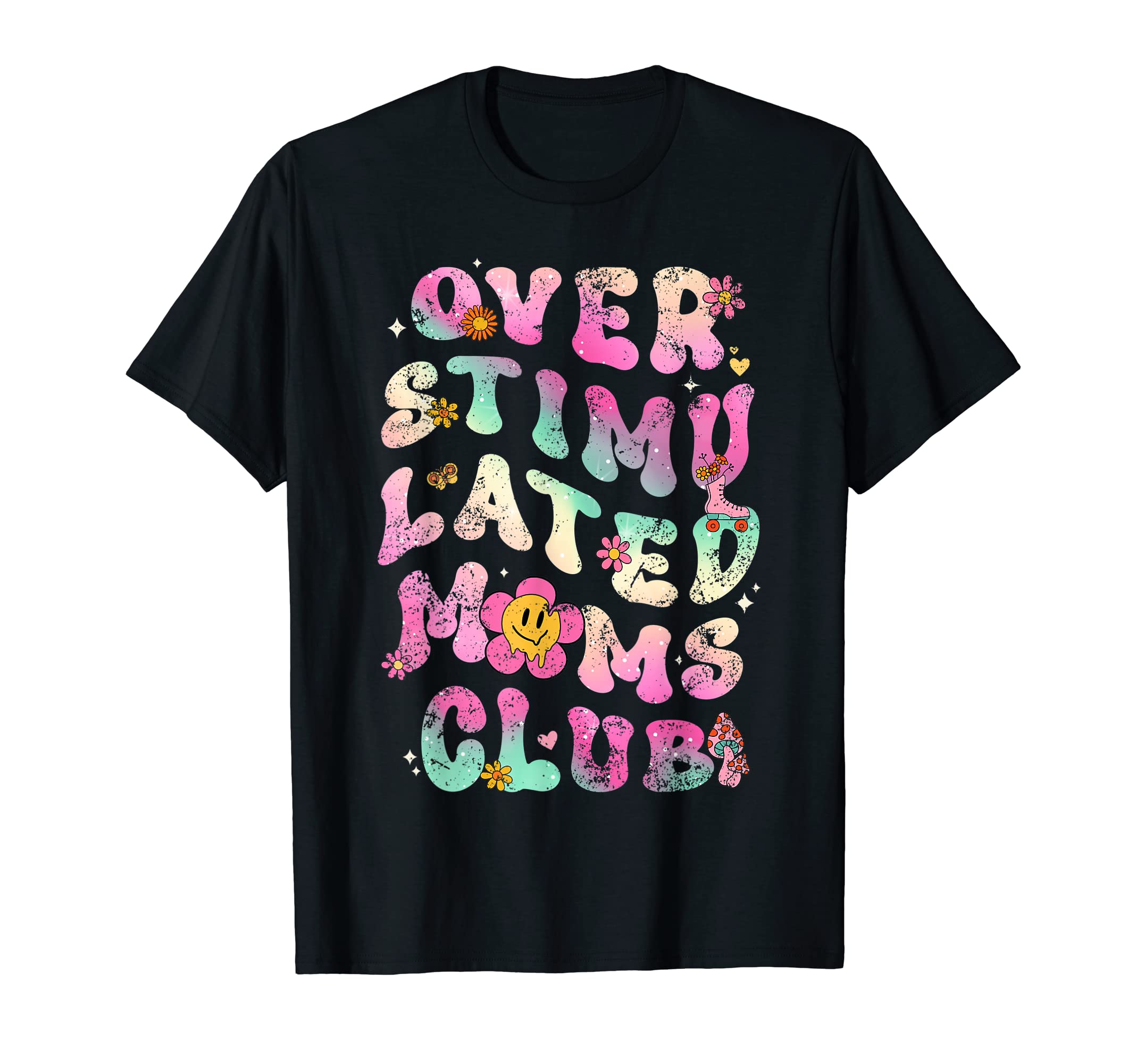 Overstimulated Moms Club T-Shirt - Minimalist Print Unisex - T-Shirt, Sweatshirt, Hoodie