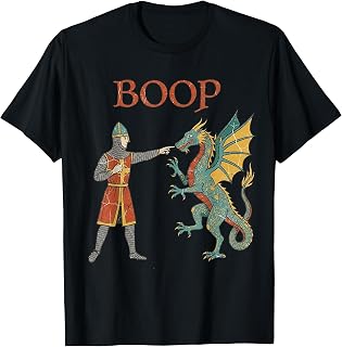 Boop Medieval Times Art Knight Dragon Funny Men Women Kids T-Shirt Unisex T-shirt, Sweatshirt, Hoodie, Long Sleeve Tee - T-Shirt, Sweatshirt, Hoodie